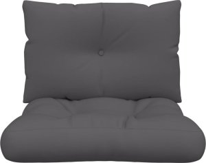 vidaXL Poduszki na sofę z palet, 2 szt., antracytowe, tkanina 4