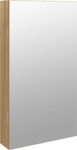 vidaXL vidaXL Szafka ścienna na biżuterię, z lustrem i oświetleniem LED 2