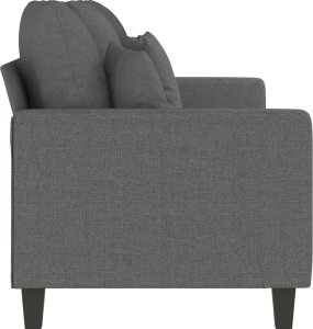 vidaXL vidaXL Sofa 3-osobowa, ciemnoszara, 180 cm, tapicerowana tkaniną 4