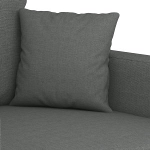 vidaXL vidaXL Sofa 3-osobowa, ciemnoszara, 180 cm, tapicerowana tkaniną 6