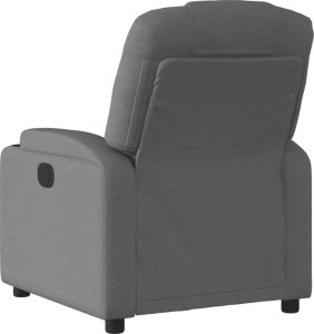 vidaXL vidaXL Fotel rozkładany, ciemnoszary, tapicerowany tkaniną 5