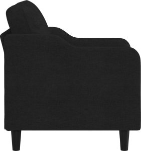 vidaXL vidaXL Fotel, czarny, 60 cm, obity tkaniną 4