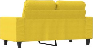 vidaXL vidaXL Sofa 2-osobowa, jasnożółta, 120 cm, tapicerowana tkaniną 5