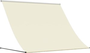 vidaXL vidaXL Markiza zwijana, kremowa, 250x150 cm, tkanina i stal 2