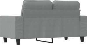 vidaXL Sofa 2-osobowa, jasnoszara, 120 cm, tapicerowana tkaniną 5