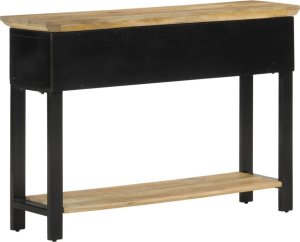 vidaXL Stolik konsolowy, 110x30x75 cm, surowe drewno mango 3