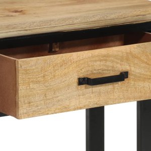 vidaXL Stolik konsolowy, 110x30x75 cm, surowe drewno mango 7