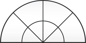 vidaXL Lustro ścienne, czarne, 100x50 cm, zakończone łukiem, żelazo 3