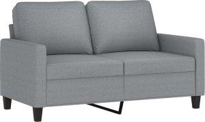vidaXL Sofa 2-osobowa, jasnoszara, 120 cm, tapicerowana tkaniną 2