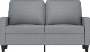 vidaXL Sofa 2-osobowa, jasnoszara, 120 cm, tapicerowana tkaniną 3