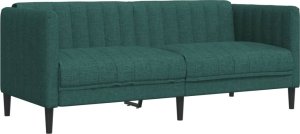 vidaXL vidaXL Sofa 2-osobowa, ciemnozielona, tapicerowana tkaniną 2