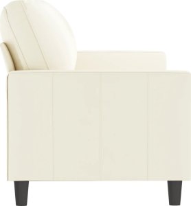 vidaXL Sofa 3-osobowa, kremowy, 180 cm, tapicerowana aksamitem 4