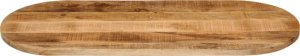 vidaXL Blat stołu, 100x40x2,5 cm, owalny, surowe drewno mango 3