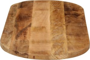 vidaXL Blat stołu, 100x40x2,5 cm, owalny, surowe drewno mango 4