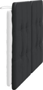 vidaXL Poduszka na wezgłowie, czarno-biała, 140 cm, sztuczna skóra 5