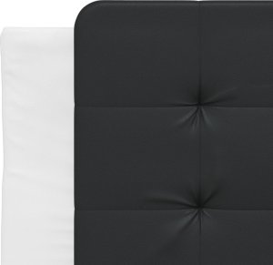 vidaXL Poduszka na wezgłowie, czarno-biała, 90 cm, sztuczna skóra 7