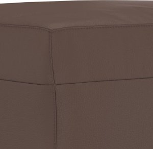 vidaXL Podnóżek, brązowy, 70x55x41 cm, sztuczna skóra 5