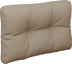 vidaXL Poduszki na sofę z palet, 2 szt., kolor taupe, tkanina 5