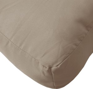 vidaXL Poduszki na sofę z palet, 2 szt., kolor taupe, tkanina 7