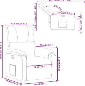 vidaXL Rozkładany fotel, czarny, obity mikrofibrą 10