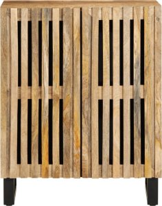 vidaXL Szafka, 60x34x75 cm, lite surowe drewno mango 2