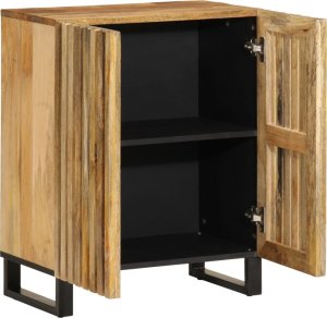 vidaXL Szafka, 60x34x75 cm, lite surowe drewno mango 3