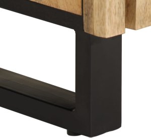 vidaXL Szafka, 60x34x75 cm, lite surowe drewno mango 9