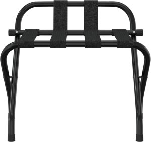 vidaXL vidaXL Stojak bagażowy z oparciem, czarny, 56x39x52 cm 3
