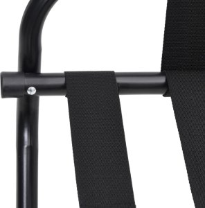 vidaXL vidaXL Stojak bagażowy z oparciem, czarny, 56x39x52 cm 7