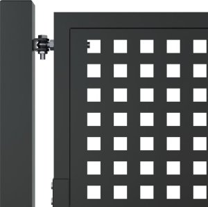 vidaXL vidaXL Furtka ogrodowa, antracytowa, 105x250 cm, stal 5