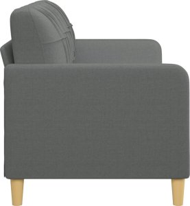 vidaXL Sofa 3-osobowa, ciemnoszara, 180 cm, tapicerowana tkaniną 4