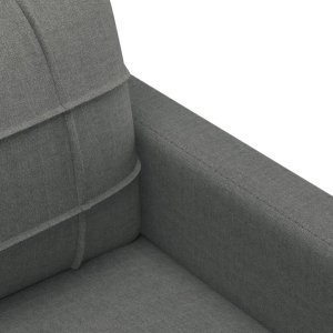 vidaXL Sofa 3-osobowa, ciemnoszara, 180 cm, tapicerowana tkaniną 6