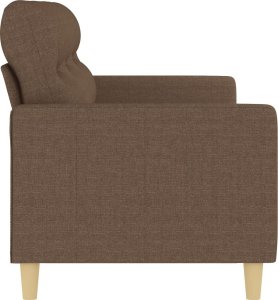 vidaXL Sofa 3-osobowa, brązowa, 180 cm, tapicerowana tkaniną 4
