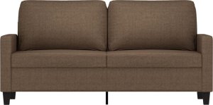 vidaXL vidaXL Sofa 2-osobowa, brązowa, 140 cm, tapicerowana tkaniną 3