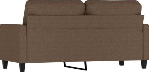 vidaXL vidaXL Sofa 2-osobowa, brązowa, 140 cm, tapicerowana tkaniną 5