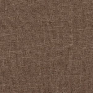 vidaXL vidaXL Sofa 2-osobowa, brązowa, 140 cm, tapicerowana tkaniną 7