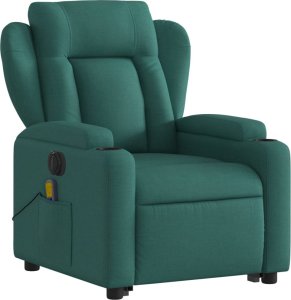 vidaXL vidaXL Podnoszony fotel masujący, elektryczny, rozkładany, zielony 4