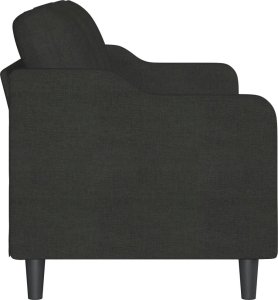 vidaXL Sofa 3-osobowa, czarna, 180 cm, tapicerowana tkaniną 4