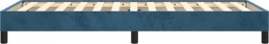 vidaXL Rama łóżka, ciemnoniebieska, 100x200 cm, tapicerowana aksamitem 6