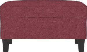 vidaXL Podnóżek, czerwień winna, 70x55x41 cm, tapicerowany tkaniną 3