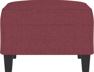 vidaXL Podnóżek, czerwień winna, 70x55x41 cm, tapicerowany tkaniną 4