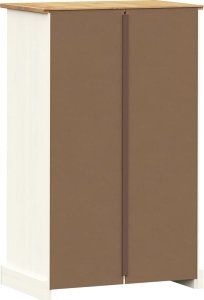 vidaXL Szafka na buty VIGO, biała, 60x35x96 cm, lite drewno sosnowe 7