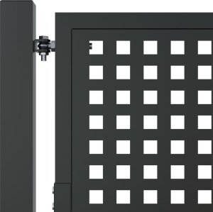 vidaXL Furtka ogrodowa, antracytowa, 105x175 cm, stal 5