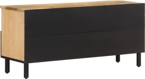 Listwa zasilająca vidaXL Szafka pod telewizor, 100x33x46 cm, lite drewno mango 7