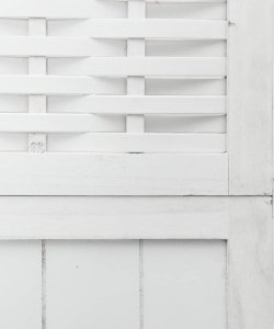 vidaXL Parawan pokojowy, 6-panelowy, biały, lite drewno paulowni 6