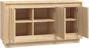 vidaXL Szafka, dąb sonoma, 102x35x55 cm, materiał drewnopochodny 6