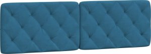 vidaXL vidaXL Poduszka na wezgłowie, niebieska, 160 cm, aksamitna 2