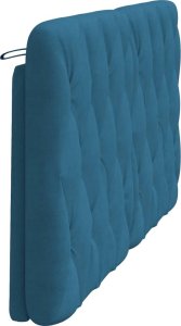 vidaXL vidaXL Poduszka na wezgłowie, niebieska, 160 cm, aksamitna 6