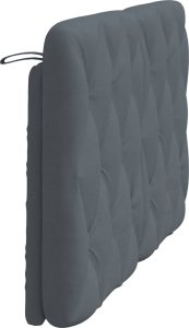 vidaXL Poduszka na wezgłowie, ciemnoszara, 140 cm, aksamitna 6
