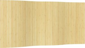 vidaXL Parawan, jasny, 165x400 cm, bambusowy 2